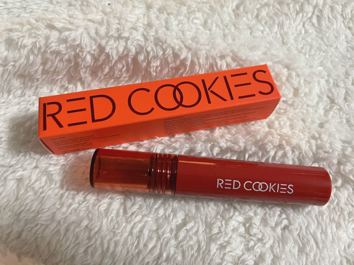 グロウウォーターラップティント/RED COOKIES/リップティントを使ったクチコミ(2枚目)