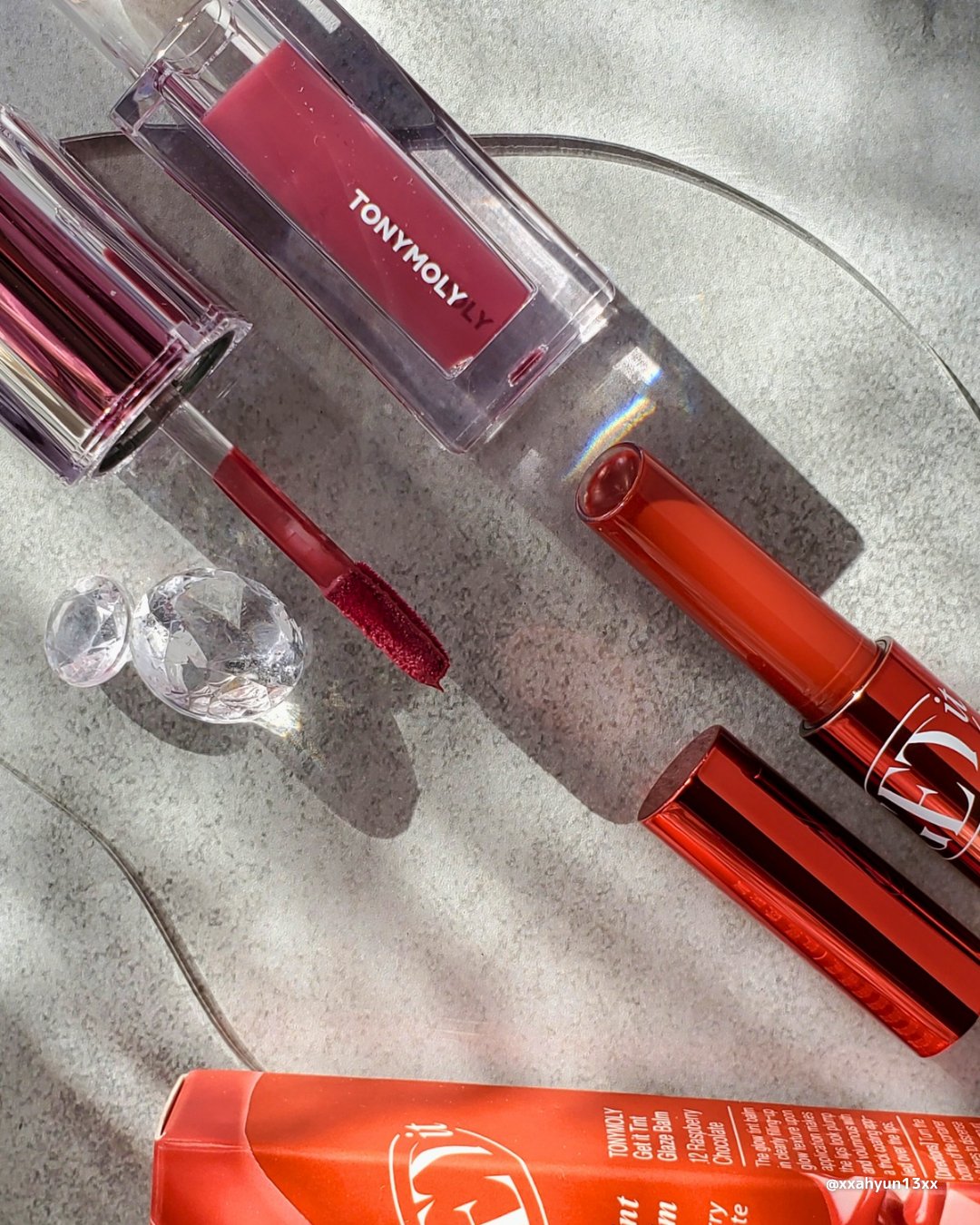 ゲットイットティントグレーズバーム/TONYMOLY/リップティントを使ったクチコミ（3枚目）