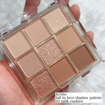 KEYBO FALL IN LOVE SHADOW PALETTE/keybo/アイシャドウパレットを使ったクチコミ(2枚目)