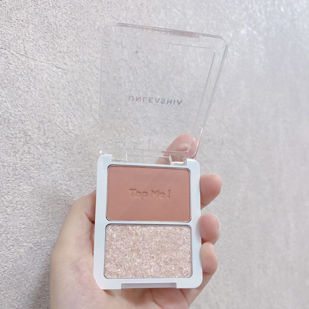 タップミー パレットデュオ No.1 ピタパット/unleashia/アイシャドウパレットを使ったクチコミ（2枚目）