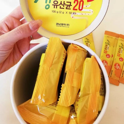 りれママ♥️韓国コスメ🇰🇷フォロバ✌️ on LIPS 「京南製薬(レモナ)乳酸菌300,000,000CFU2gx50..」(2枚目)