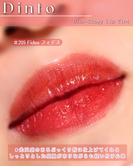 ブラーグロイリップティント/Dinto/リップティントを使ったクチコミ(10枚目)
