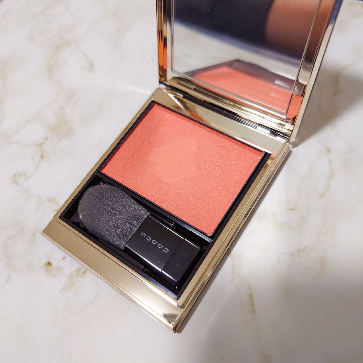 メルティング パウダー ブラッシュ/SUQQU/パウダーチークを使ったクチコミ(1枚目)