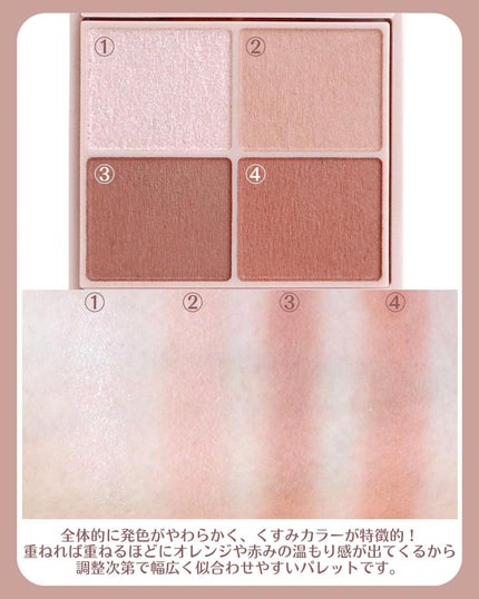 シルキースフレアイズ(マットタイプ)/キャンメイク/アイシャドウパレットを使ったクチコミ(4枚目)