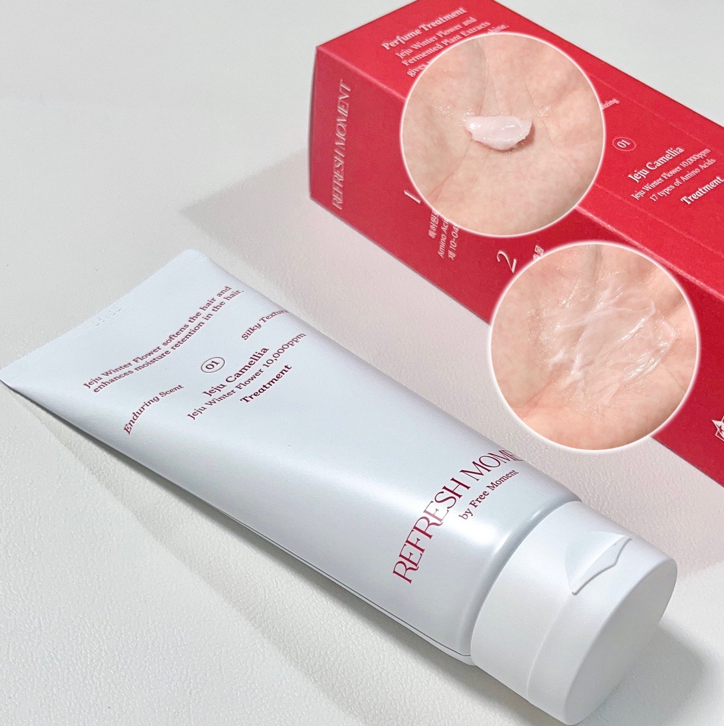 リフレッシュモーメントパフュームシャンプー/トリートメント Jeju Camellia/Free Moment /市販シャンプーを使ったクチコミ(4枚目)