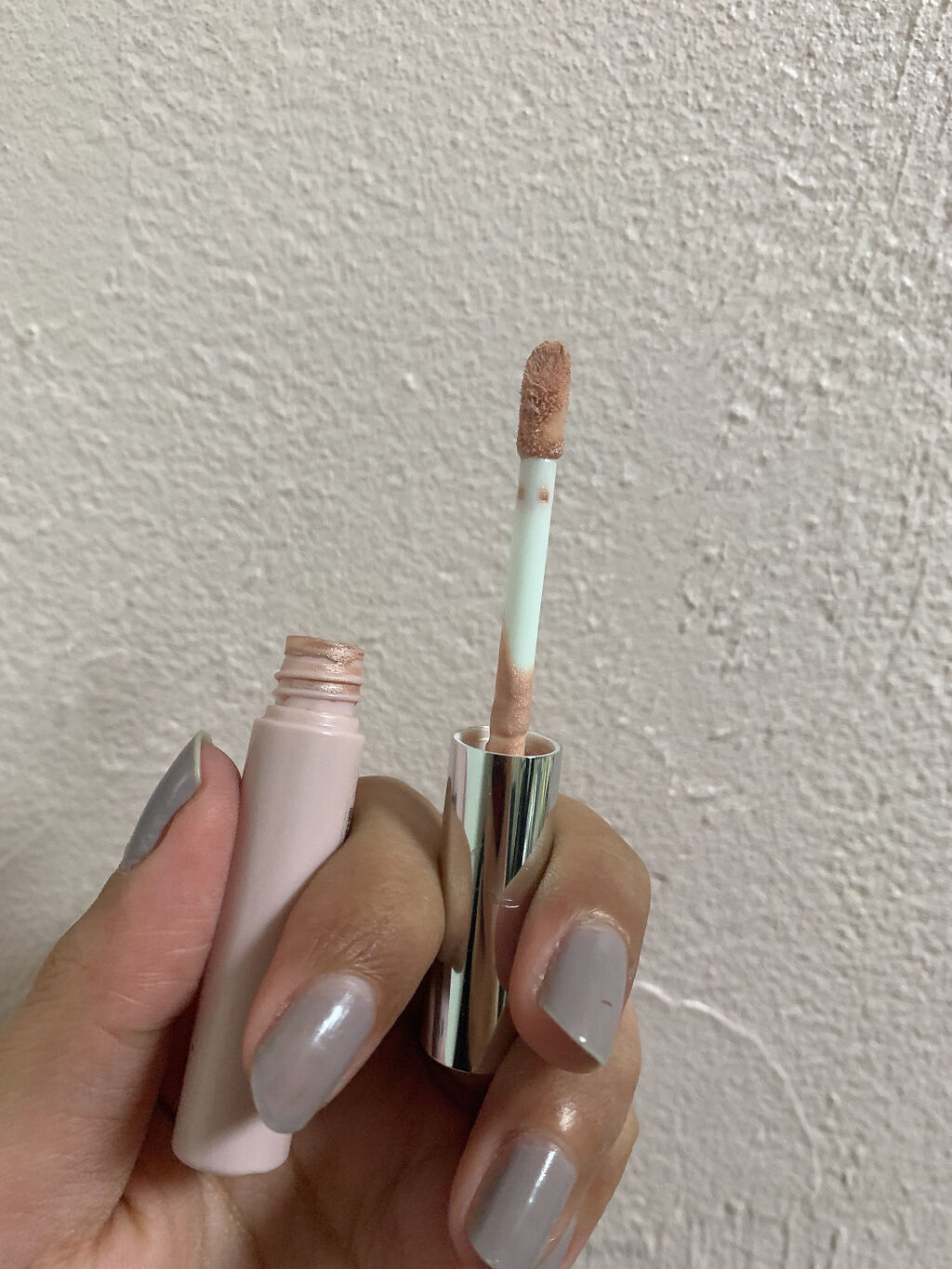 ライティングリキッドアイズ 02 ドレッシーピーチ/キャンメイク/リキッドアイシャドウを使ったクチコミ（2枚目）