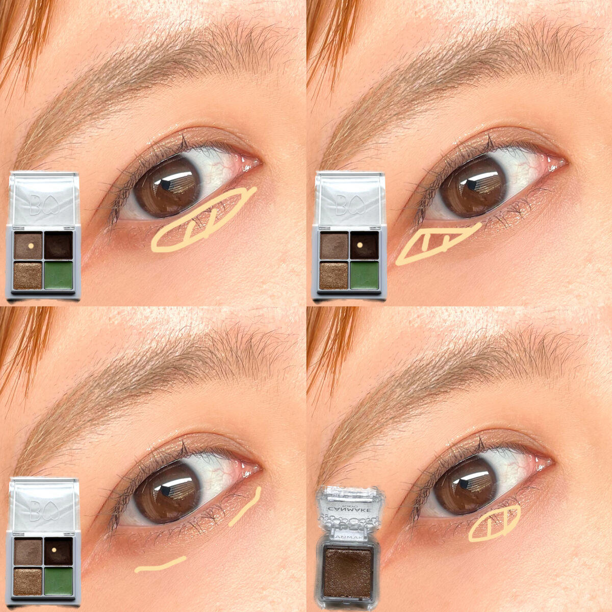 THE アイパレR/b idol/アイシャドウパレットを使ったクチコミ（3枚目）