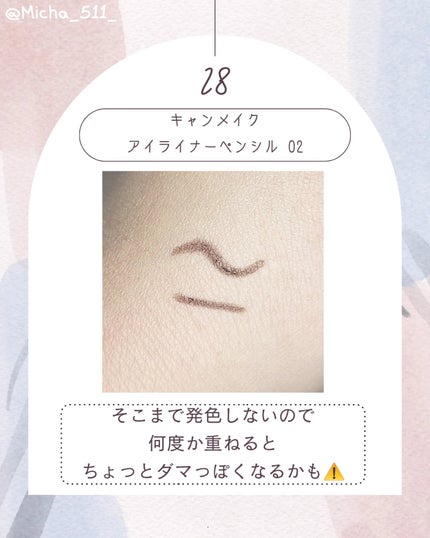 アイライナーペンシル/キャンメイク/ペンシルアイライナーを使ったクチコミ(2枚目)