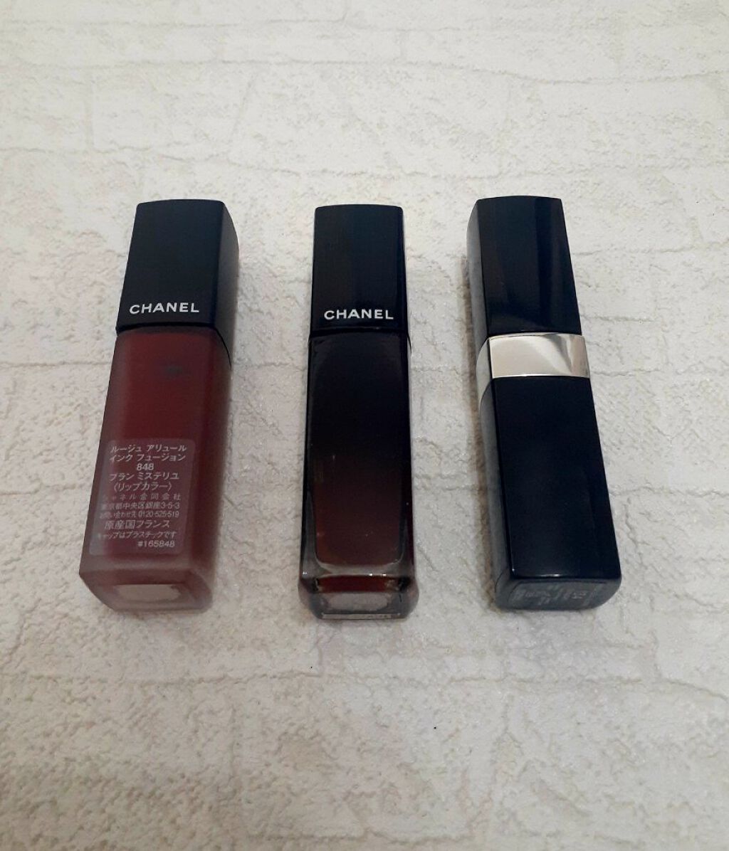 ルージュ アリュール インク フュージョン 848 ブラン ミステリユ/CHANEL/口紅を使ったクチコミ（2枚目）