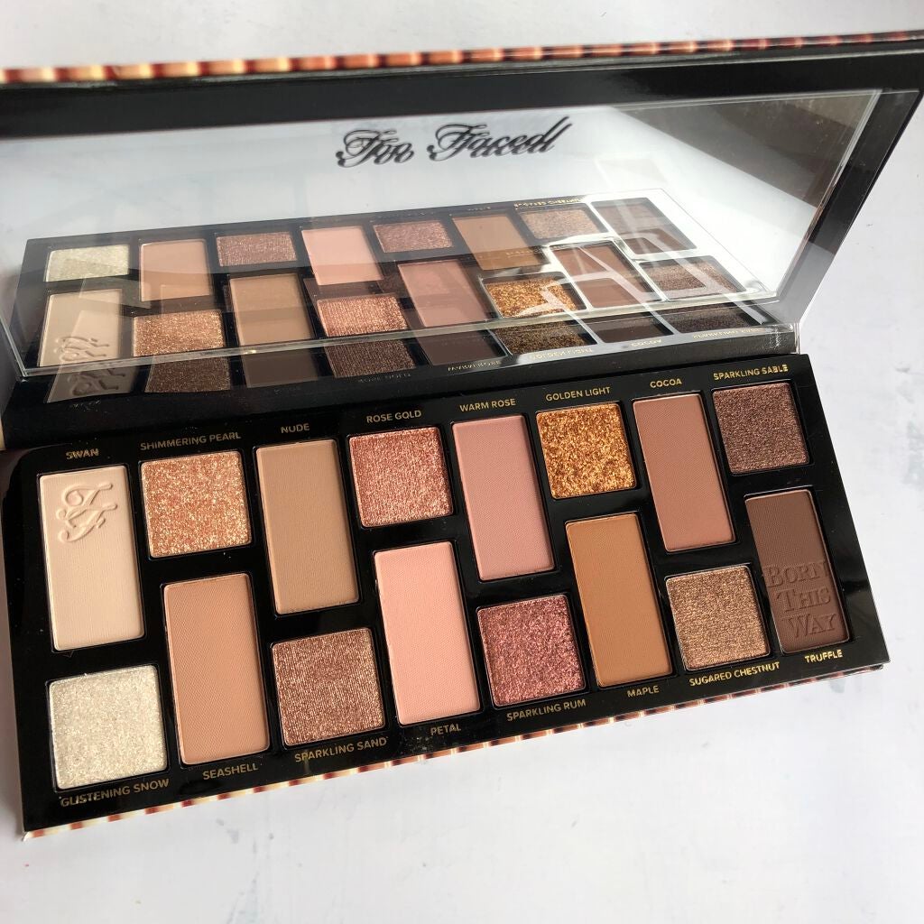 ボーン ディス ウェイ ザ ナチュラル ヌード アイシャドウ パレット/Too Faced/アイシャドウパレットを使ったクチコミ(2枚目)