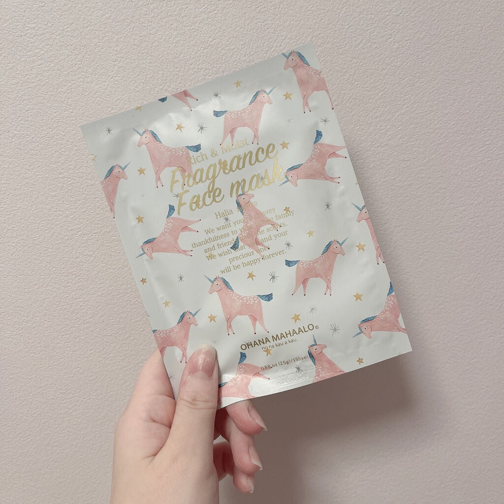 オハナ・マハロ フレグランスフェイスマスク 1枚入り/OHANA MAHAALO/シートマスク・パックを使ったクチコミ(1枚目)