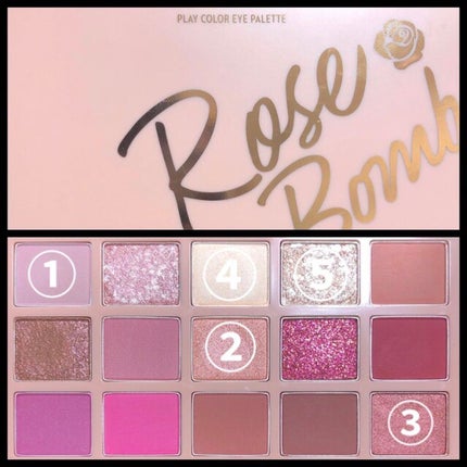 プレイカラーアイパレット ローズボム/ETUDE/アイシャドウパレットを使ったクチコミ(2枚目)