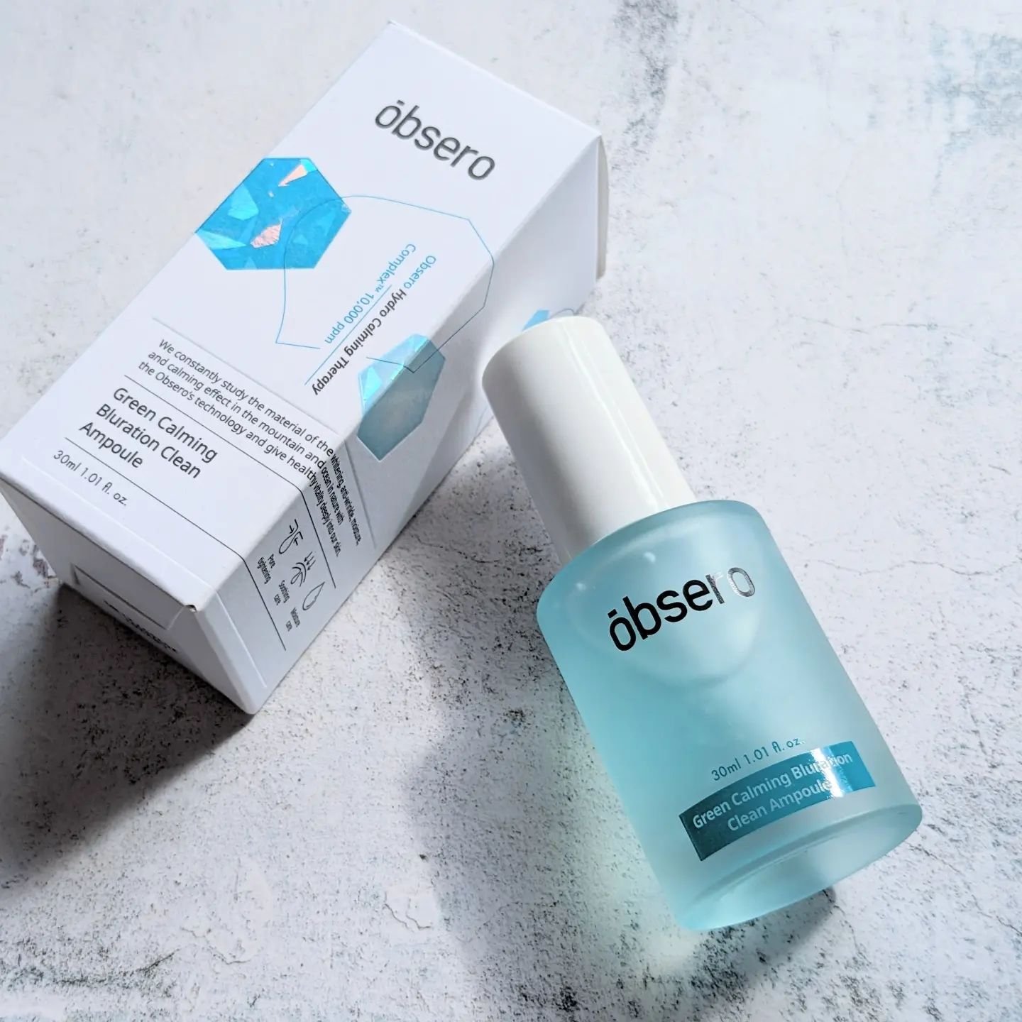 グリーンカーミングブルーレーションクリーンアンプル/obsero/美容液を使ったクチコミ（1枚目）