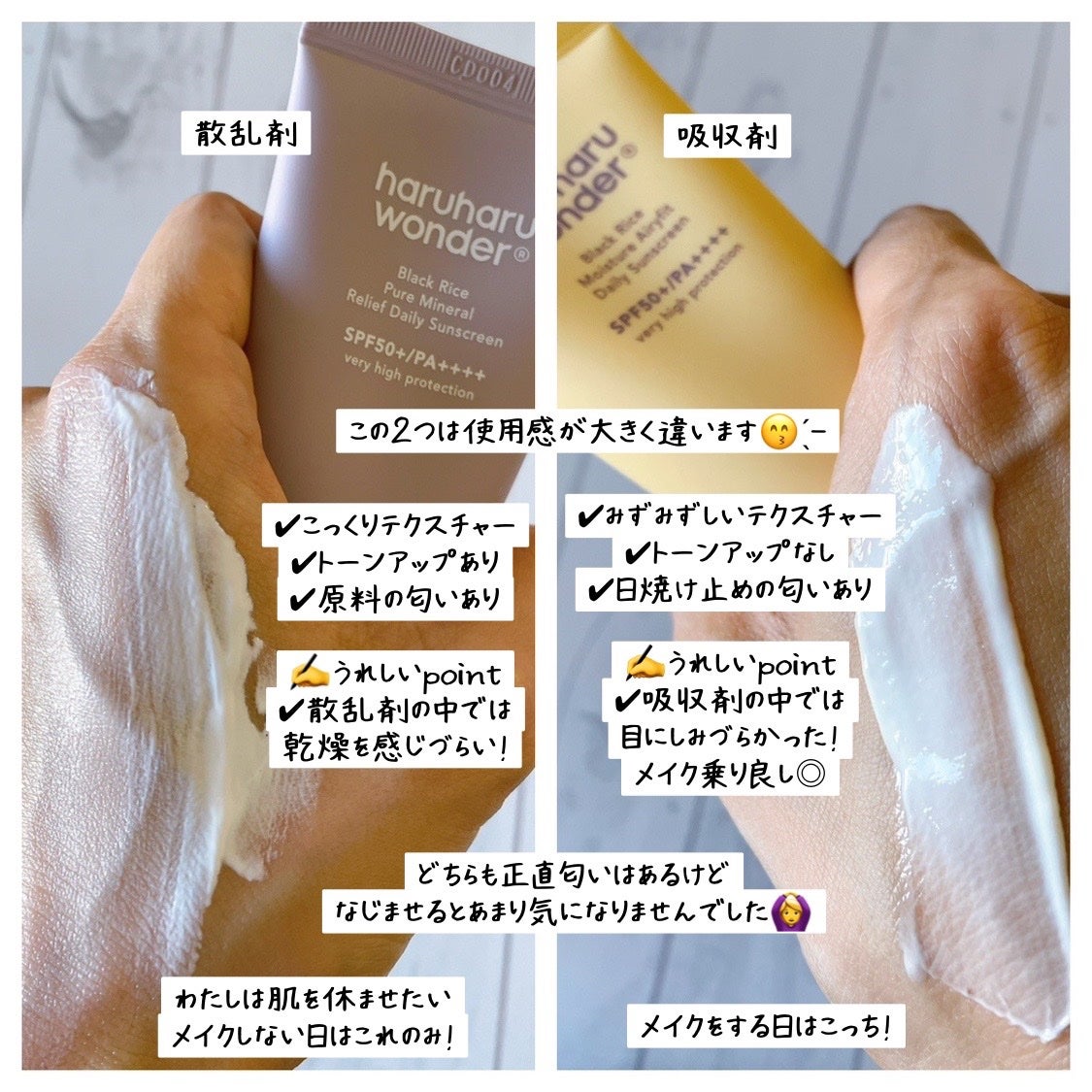 ブラックライス ピュア ミネラル リリーフ デイリー サンスクリーン/haruharu wonder/日焼け止めクリームを使ったクチコミ(3枚目)