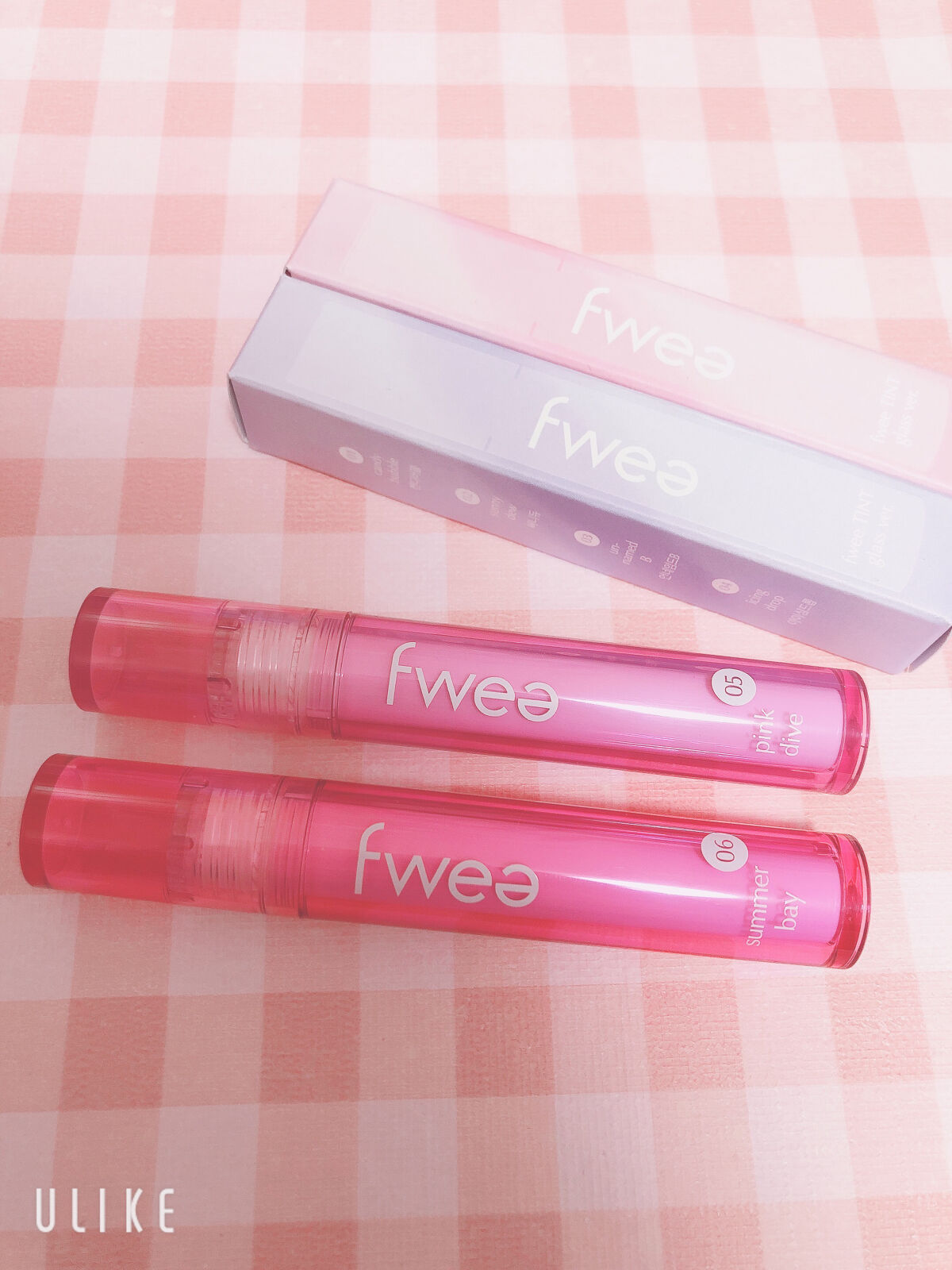 フィーティントガラス 06 サマーベイ/fwee/リップティントを使ったクチコミ（2枚目）