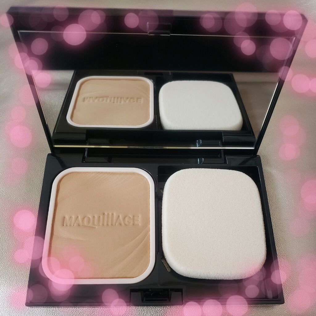 ドラマティックパウダリー&コンパクトケース 限定デザインセット SMⅡ/マキアージュ/パウダーファンデーションを使ったクチコミ(3枚目)