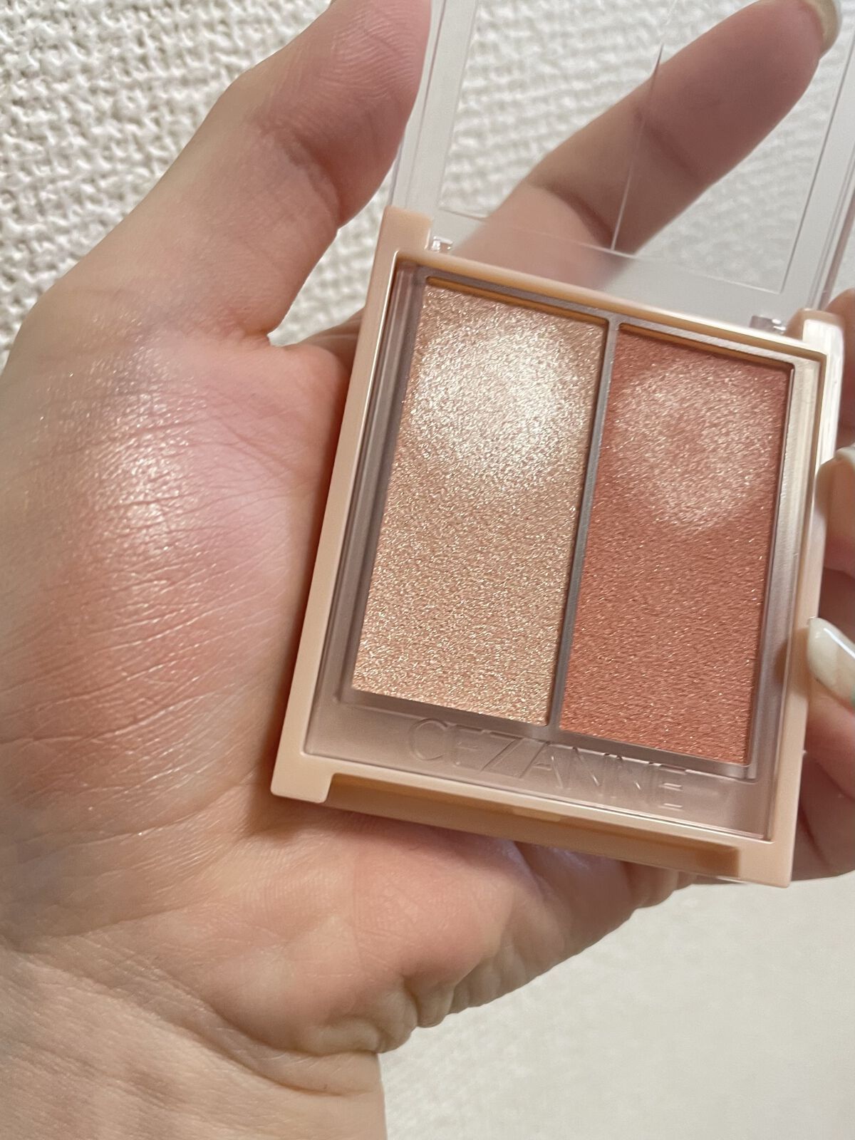 フェイスグロウカラー/CEZANNE/クリームハイライトを使ったクチコミ（2枚目）