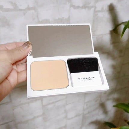 パウダリーファンデーション ソフトシャイニー 40(標準カラー)/ブリリアージュ/パウダーファンデーションを使ったクチコミ(3枚目)