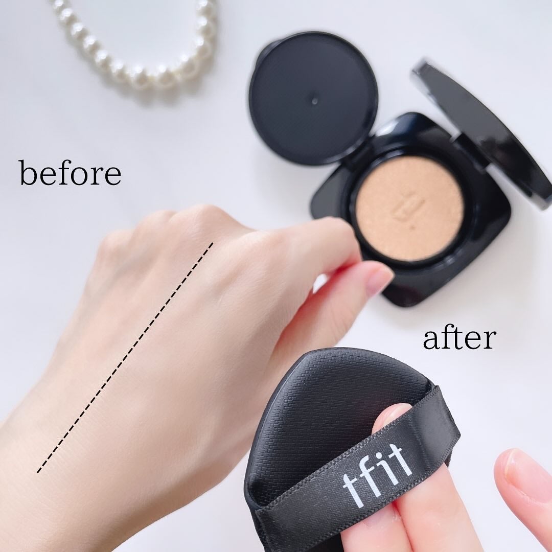 レイヤリングフィット グロークッションEX/TFIT/クッションファンデーションを使ったクチコミ(4枚目)