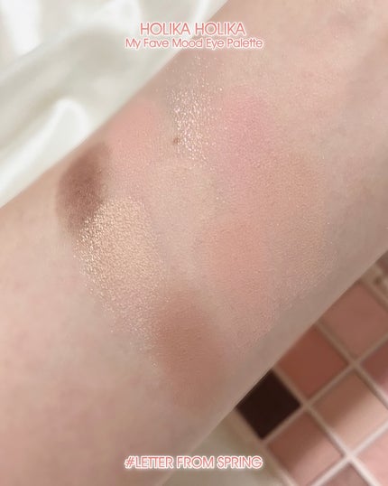 マイフェイブムードアイパレット 9カラー/HOLIKA HOLIKA/アイシャドウパレットを使ったクチコミ(4枚目)