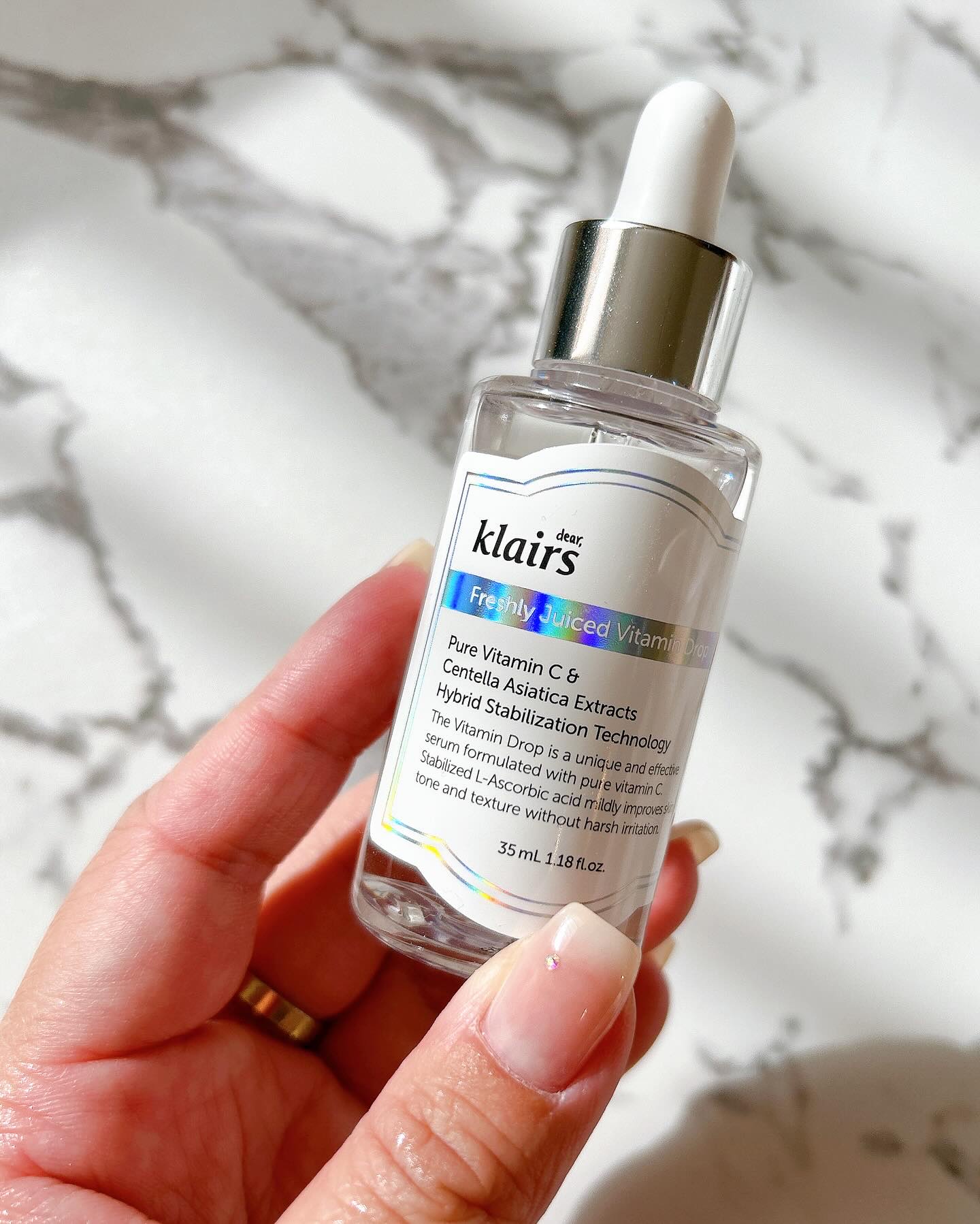 フレッシュリージュースドビタミンドロップ(35ml)/Klairs/美容液を使ったクチコミ（2枚目）