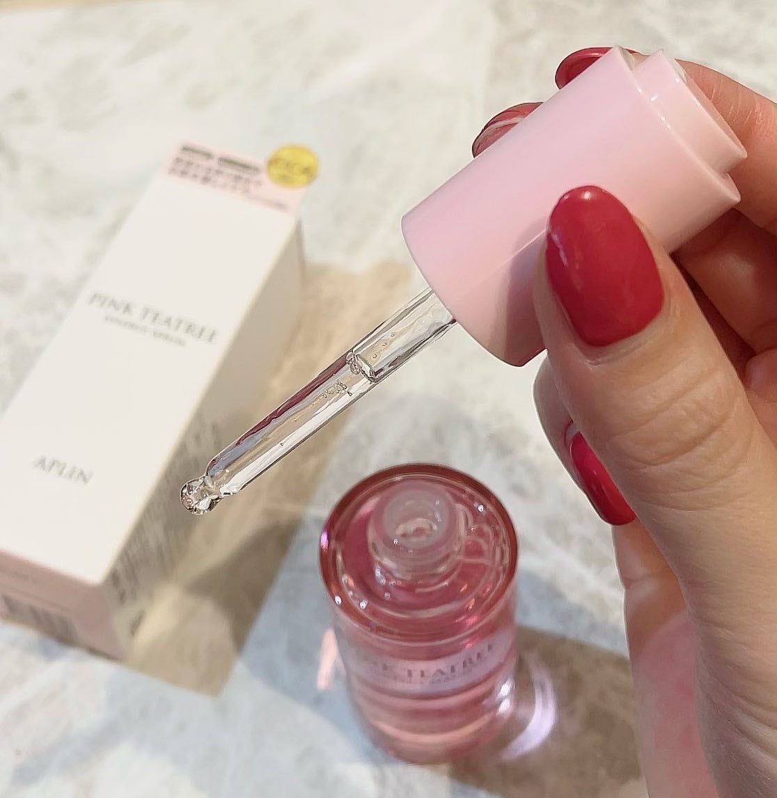 ピンクティーツリーシナジーセラム/APLIN/美容液を使ったクチコミ(3枚目)