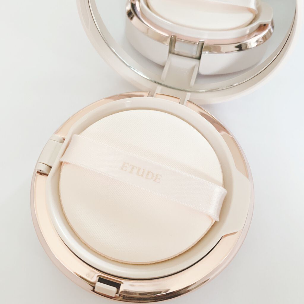 ダブルラスティング クッショングロウ/ETUDE/クッションファンデーションを使ったクチコミ(2枚目)