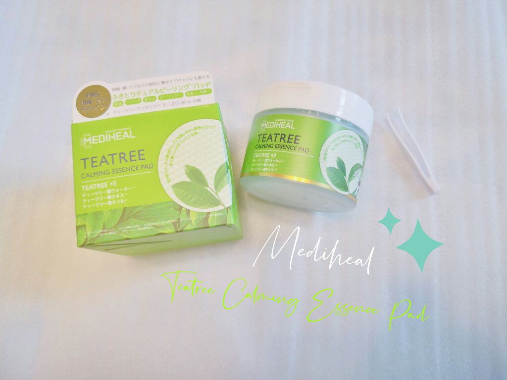 ティーツリーカーミングエッセンスパッド/MEDIHEAL/トナーパッドを使ったクチコミ（1枚目）