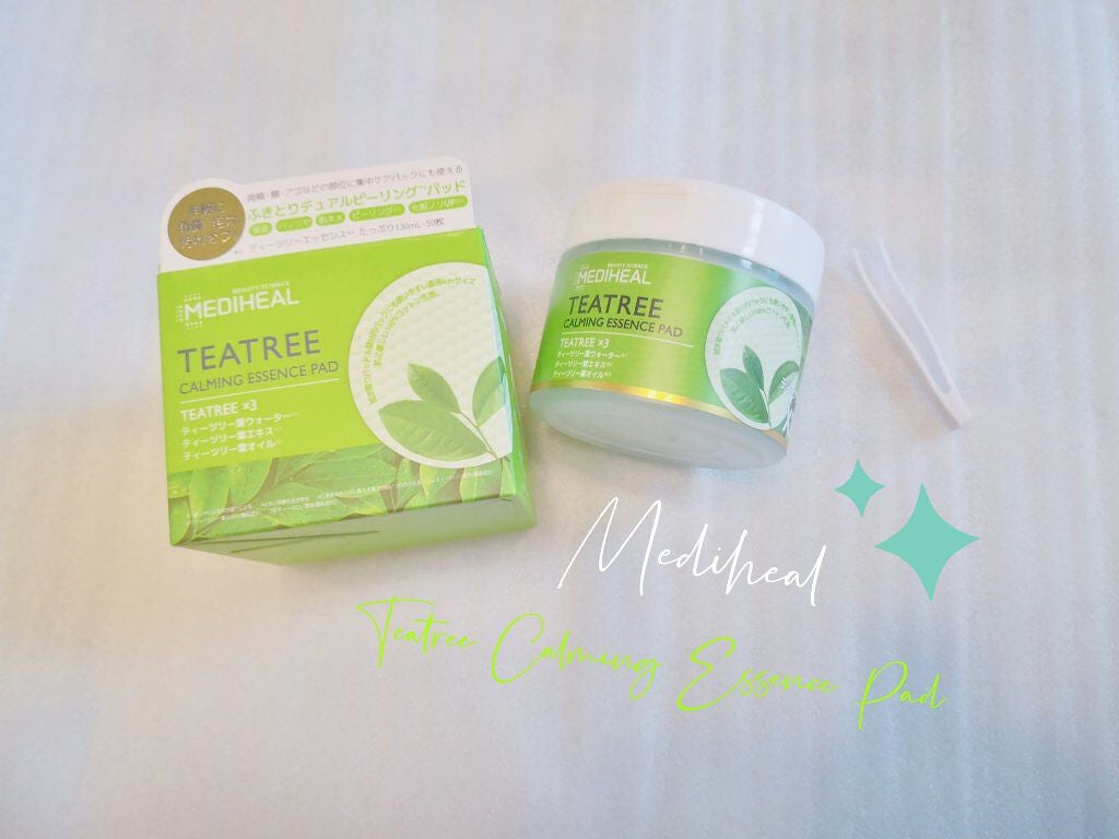 ティーツリーカーミングエッセンスパッド/MEDIHEAL/トナーパッドを使ったクチコミ(1枚目)