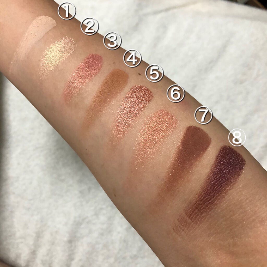 ティックルドピーチ ミニ アイシャドウ パレット/Too Faced/アイシャドウパレットを使ったクチコミ(3枚目)