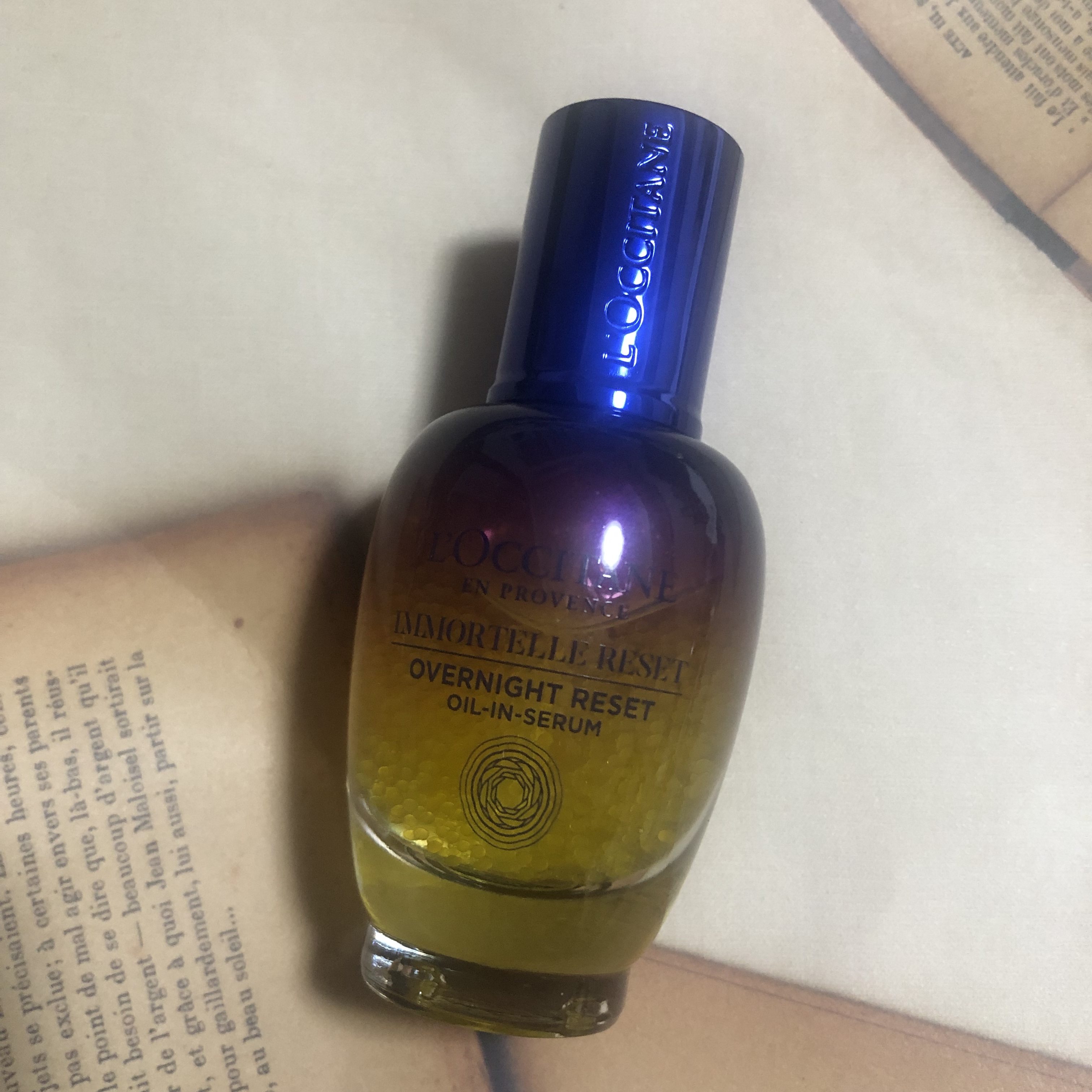 イモーテル オーバーナイトリセットセラム 30ml/L'OCCITANE/美容液を使ったクチコミ（1枚目）