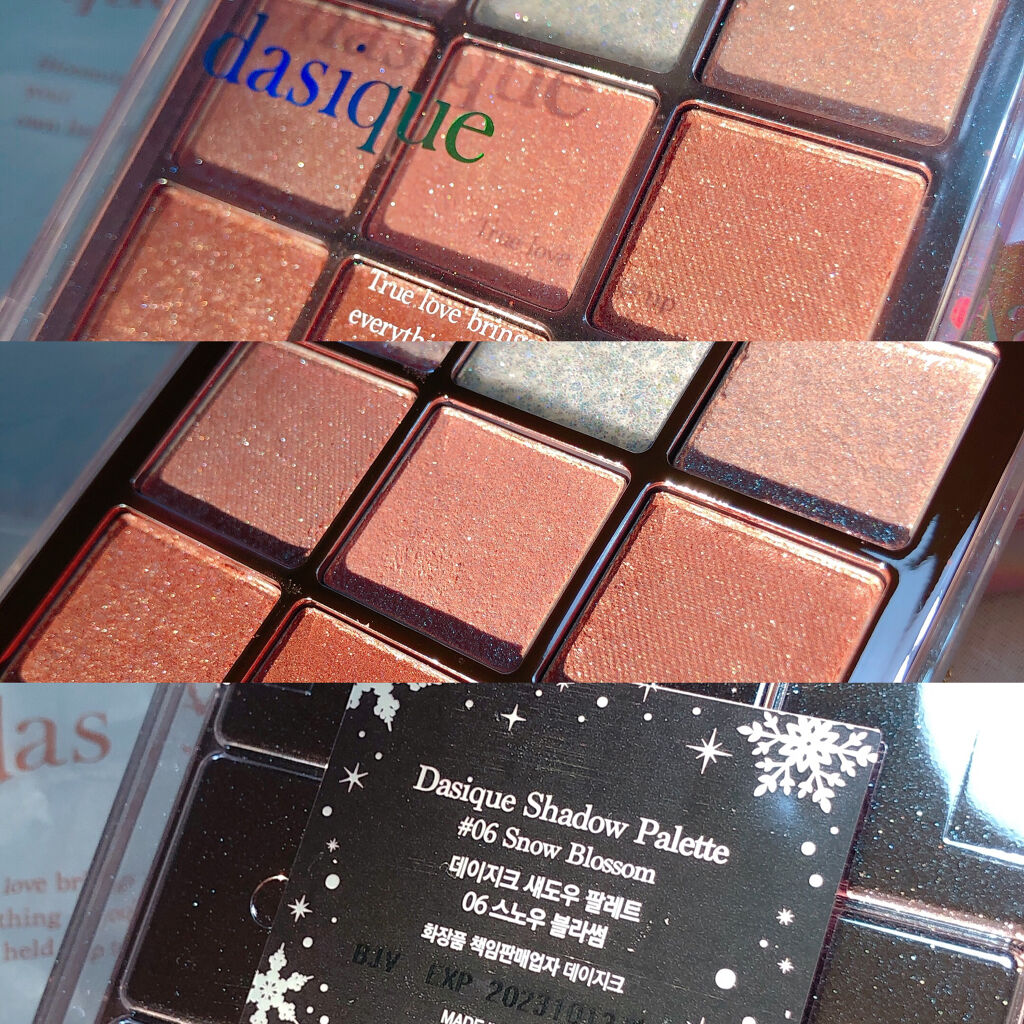 シャドウパレット 06 スノーブロッサム/dasique/アイシャドウパレットを使ったクチコミ（1枚目）