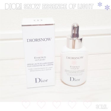 スノー エッセンス オブ ライト （医薬部外品）/Dior/美容液を使ったクチコミ（1枚目）