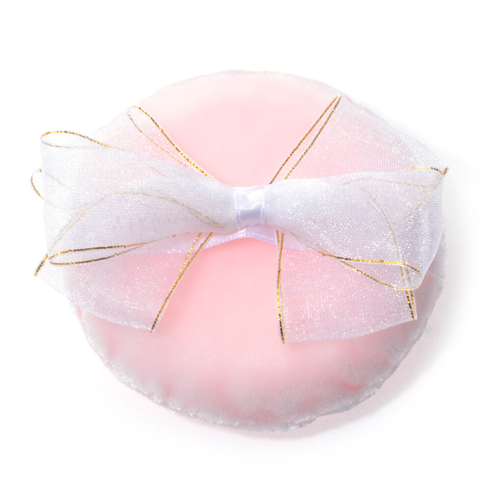 マイチャーム リボン付きメイクアップパフ Lサイズ