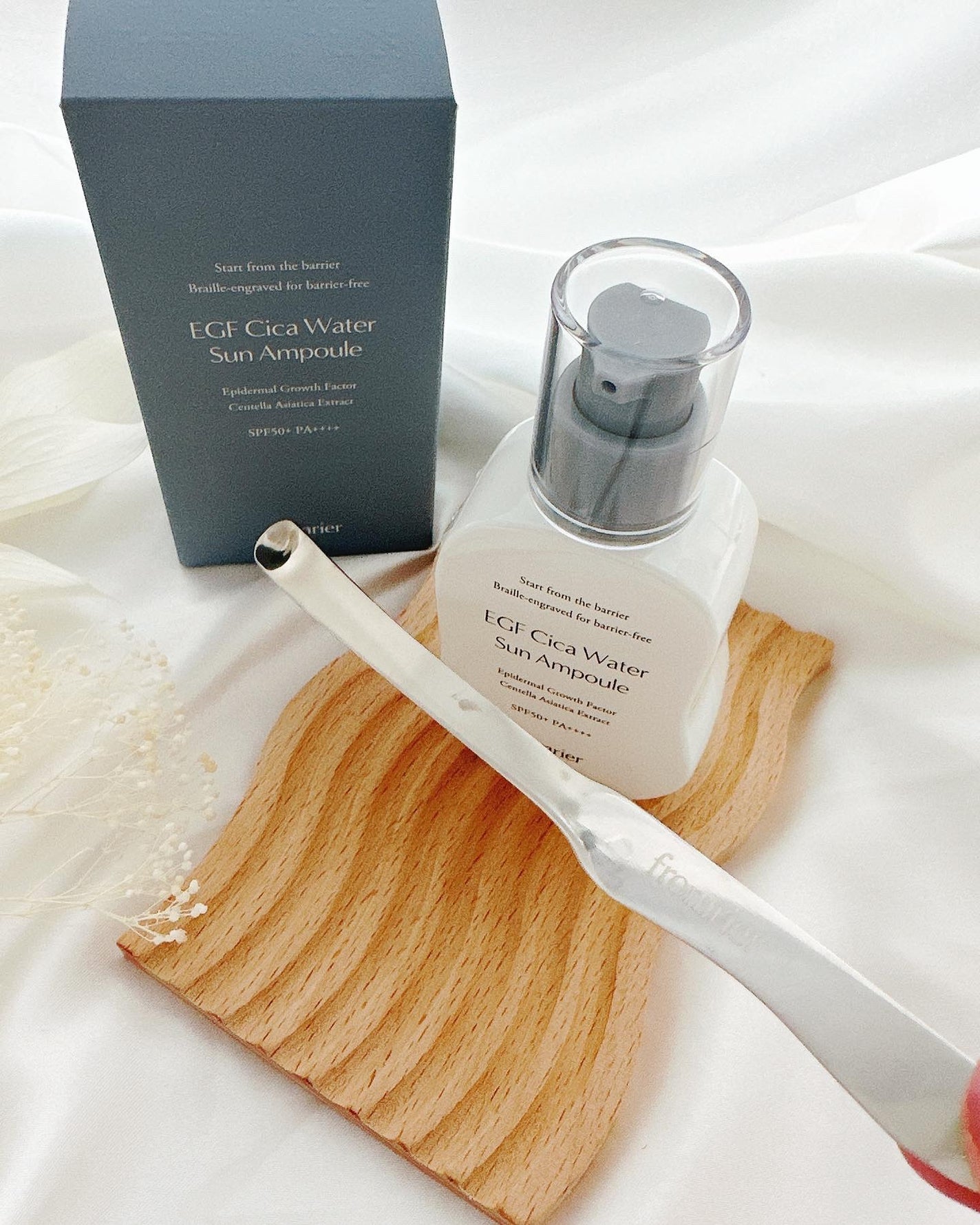 EGFシカウォーターサンアンプル/fromrier/日焼け止めローションを使ったクチコミ(5枚目)