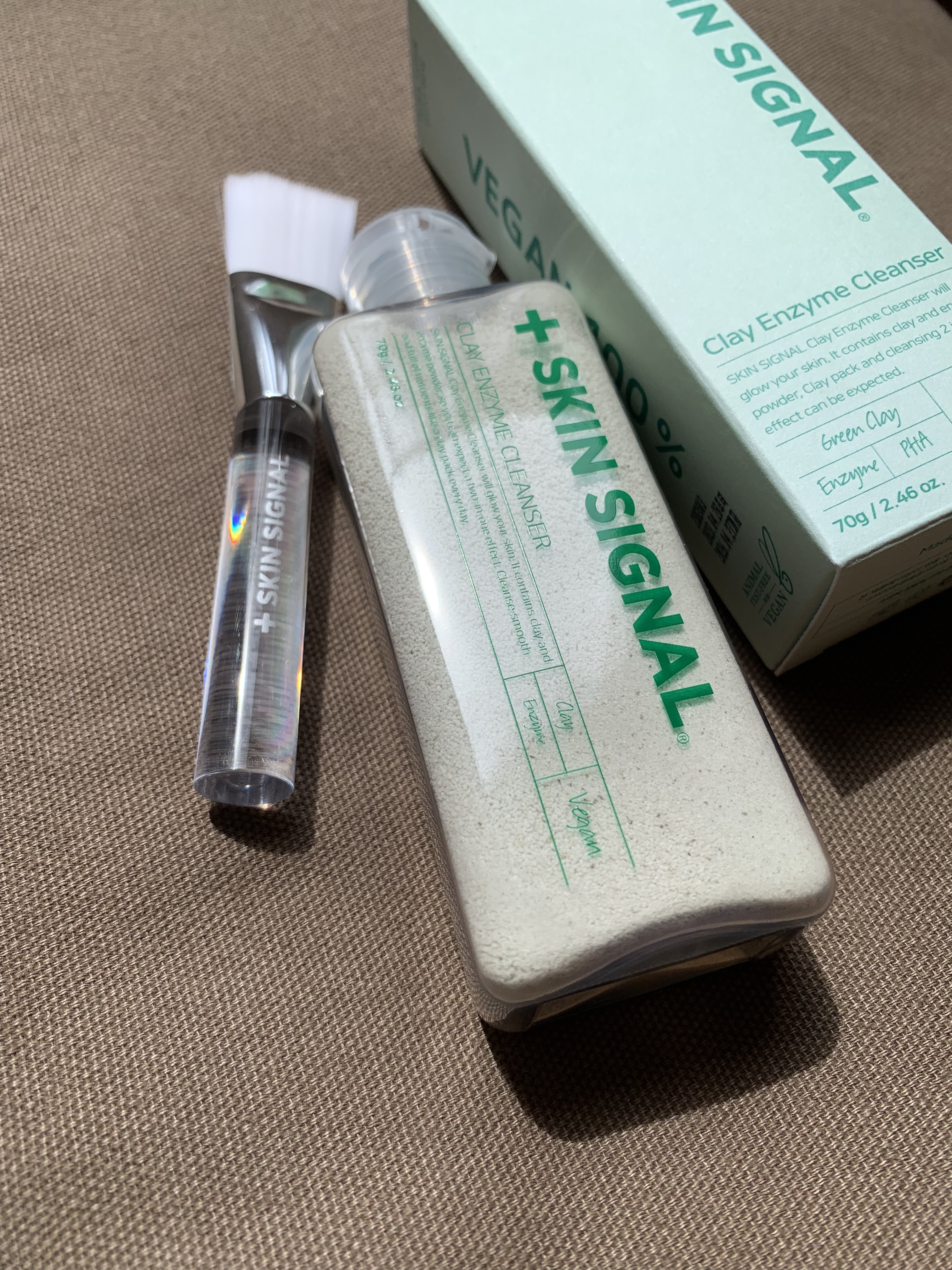 グリーン クレイ酵素クレンザー/SKIN SIGNAL/洗顔パウダーを使ったクチコミ（1枚目）