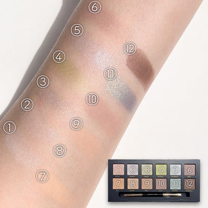 エクスプローラ12色 動物アイシャドウパレット/PERFECT DIARY/アイシャドウパレットを使ったクチコミ(4枚目)