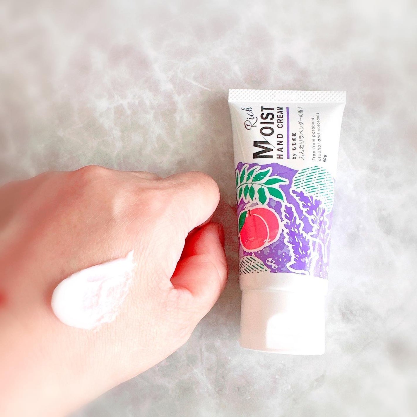 ももの花 ハンドクリーム/オリヂナル/ハンドクリームを使ったクチコミ(4枚目)