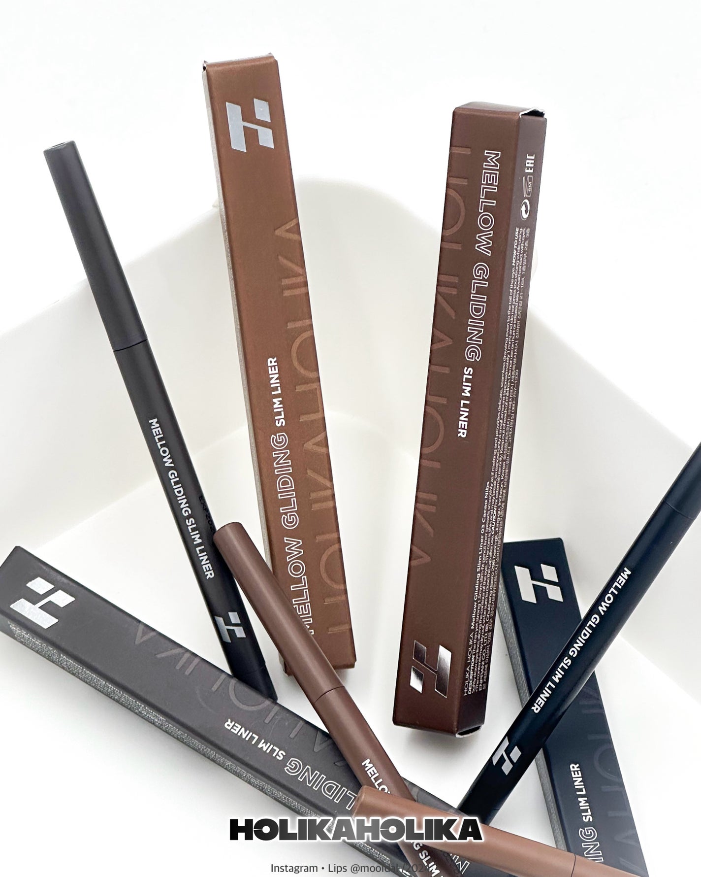メロウグラインディングスリムライナー/HOLIKA HOLIKA/ペンシルアイライナーを使ったクチコミ(2枚目)