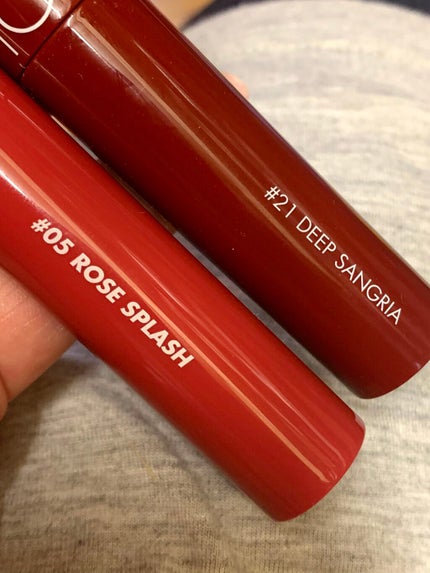 ジューシーラスティングティント/rom&nd/リップティントを使ったクチコミ(4枚目)