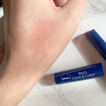 ニベア リッチケア&カラーリップ/ニベア/リップクリームを使ったクチコミ(3枚目)