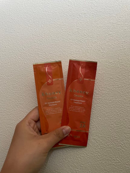 Creamy EXダメージリペアシャンプー1.0/ヘアトリートメント2.0/&honey/市販シャンプーを使ったクチコミ(1枚目)