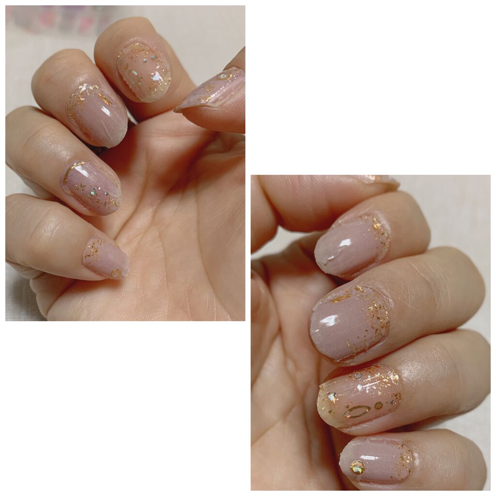 ネイルシール/Qoo10/ネイルシールを使ったクチコミ(1枚目)