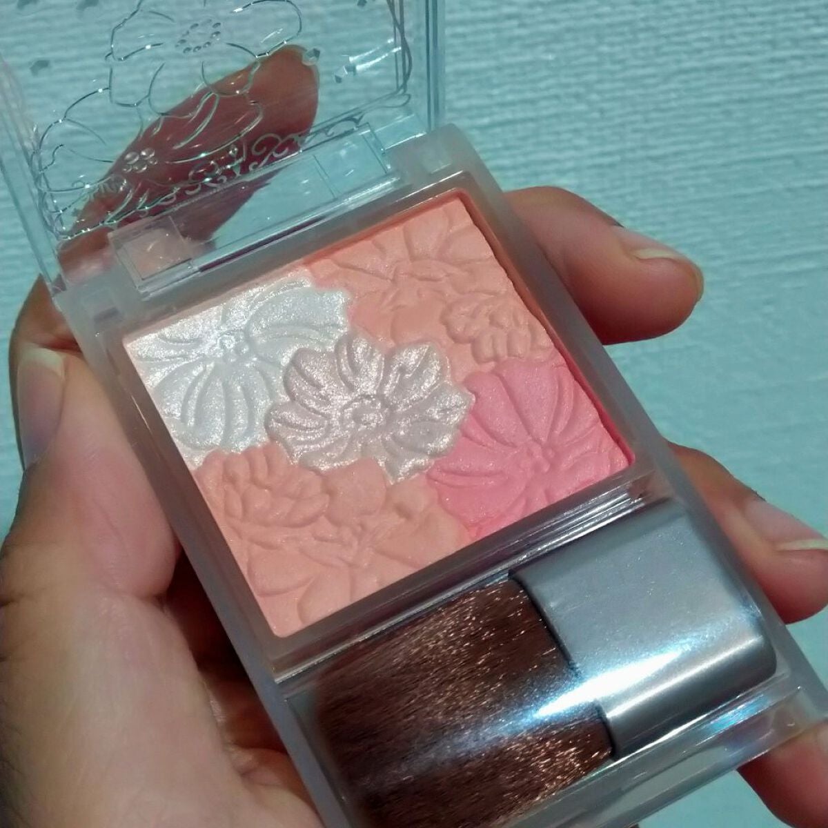 グロウフルールチークス(ブレンドタイプ)/キャンメイク/パウダーチークを使ったクチコミ(2枚目)