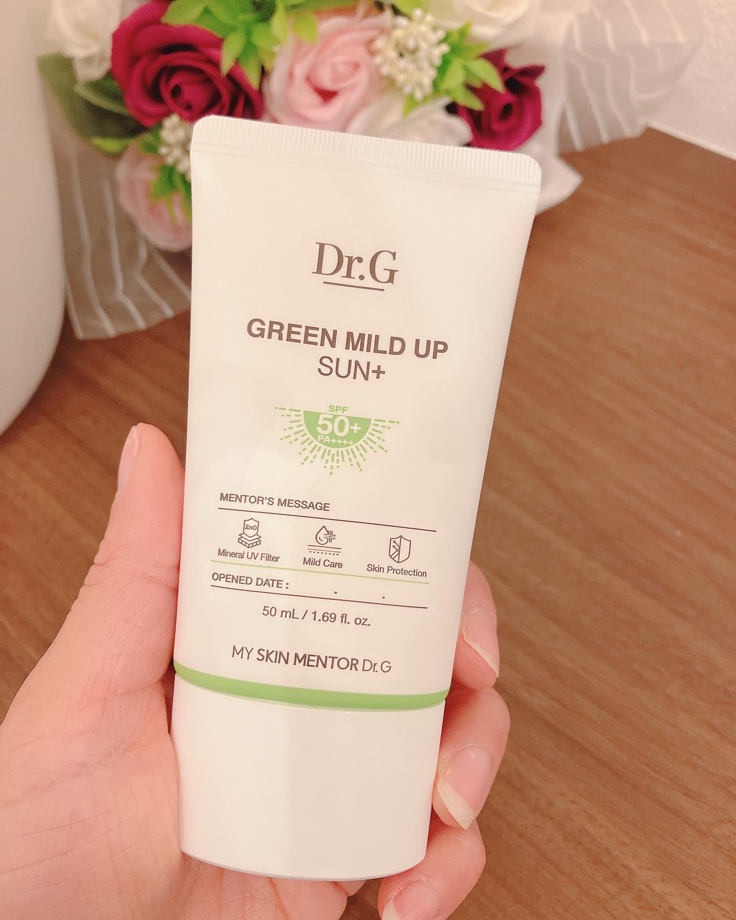 グリーンマイルドアップサンプラス/Dr.G/日焼け止めクリームを使ったクチコミ（2枚目）