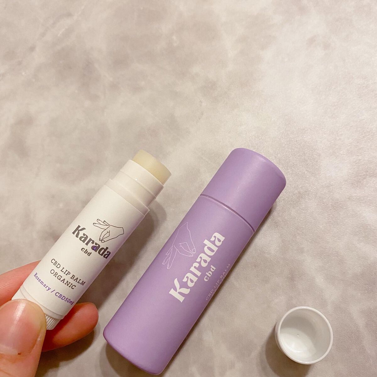CBDリップバーム/KARADA CBD/リップバームを使ったクチコミ（2枚目）