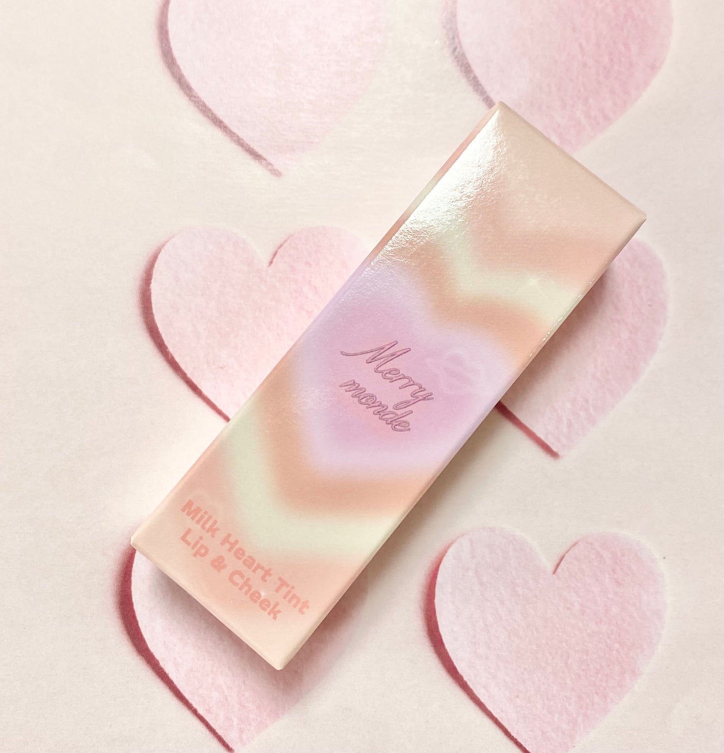 ミルクハートティントリップアンドチーク/Merrymonde/リップティントを使ったクチコミ(1枚目)