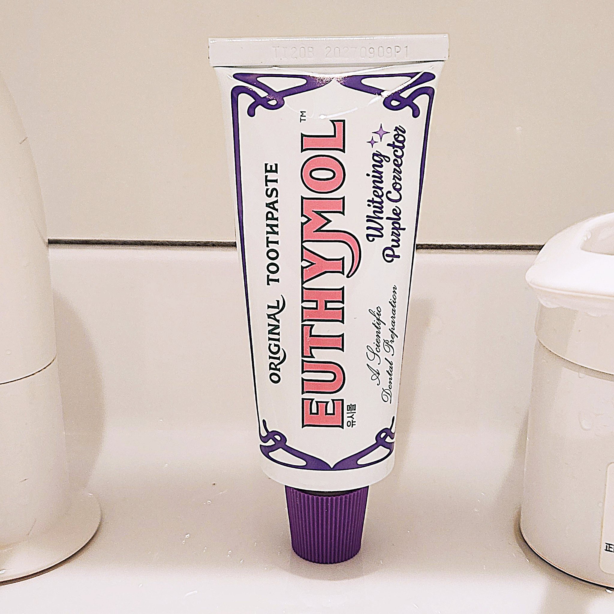 ホワイトパープル歯みがき ピーチフローラルミントの香り/EUTHYMOL/歯磨き粉を使ったクチコミ（1枚目）
