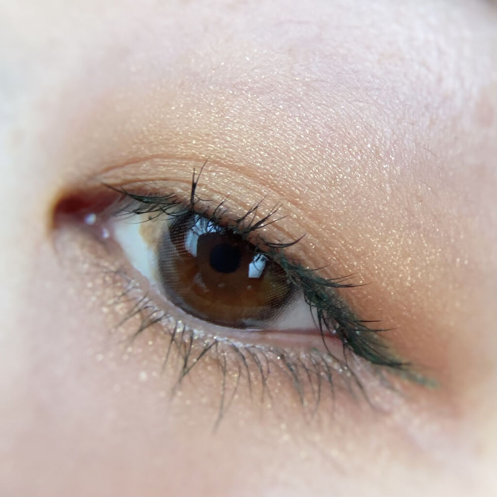 カレンデュラアイライナーリキッド 1D05 リフレクションミントグリーン　限定/SHIRO/リキッドアイライナーを使ったクチコミ（3枚目）