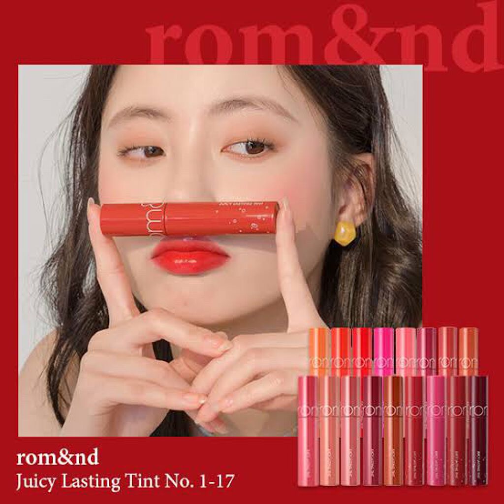 ジューシーラスティングティント/rom&nd/リップティントを使ったクチコミ(2枚目)